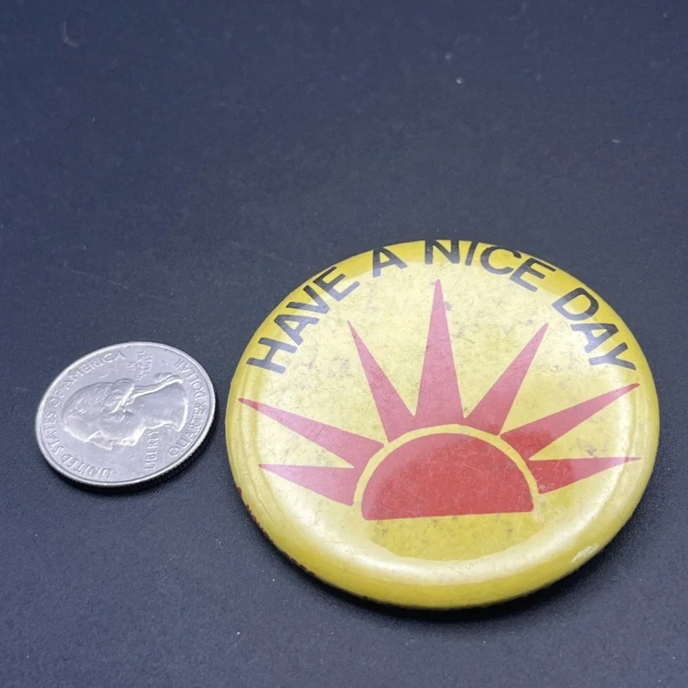 Have A Nice Day Sun‎ Sunrise Button Pin